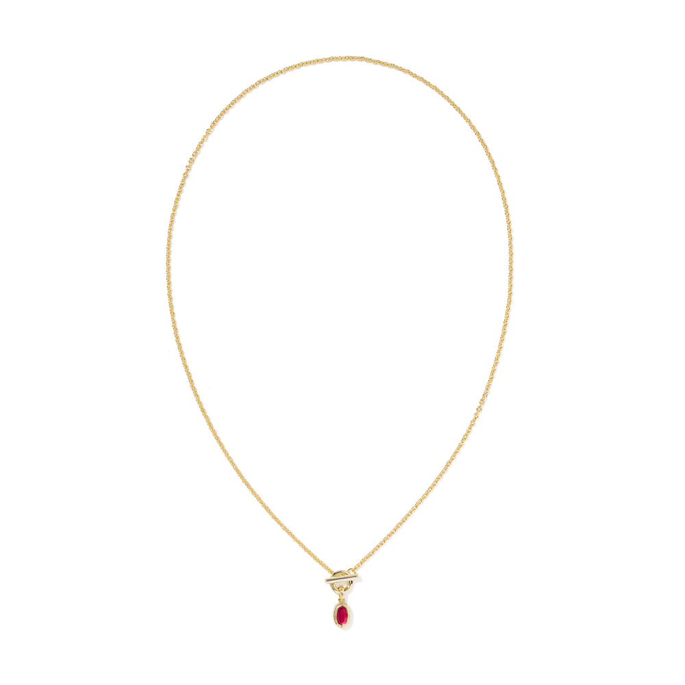Kendra Scott Gold Mini Elisa Toggle Short Pendant Necklace