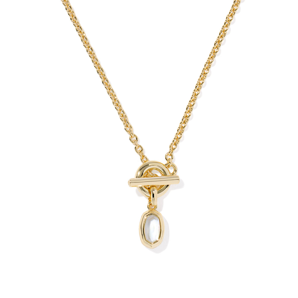 Kendra Scott Gold Mini Elisa Toggle Short Pendant Necklace