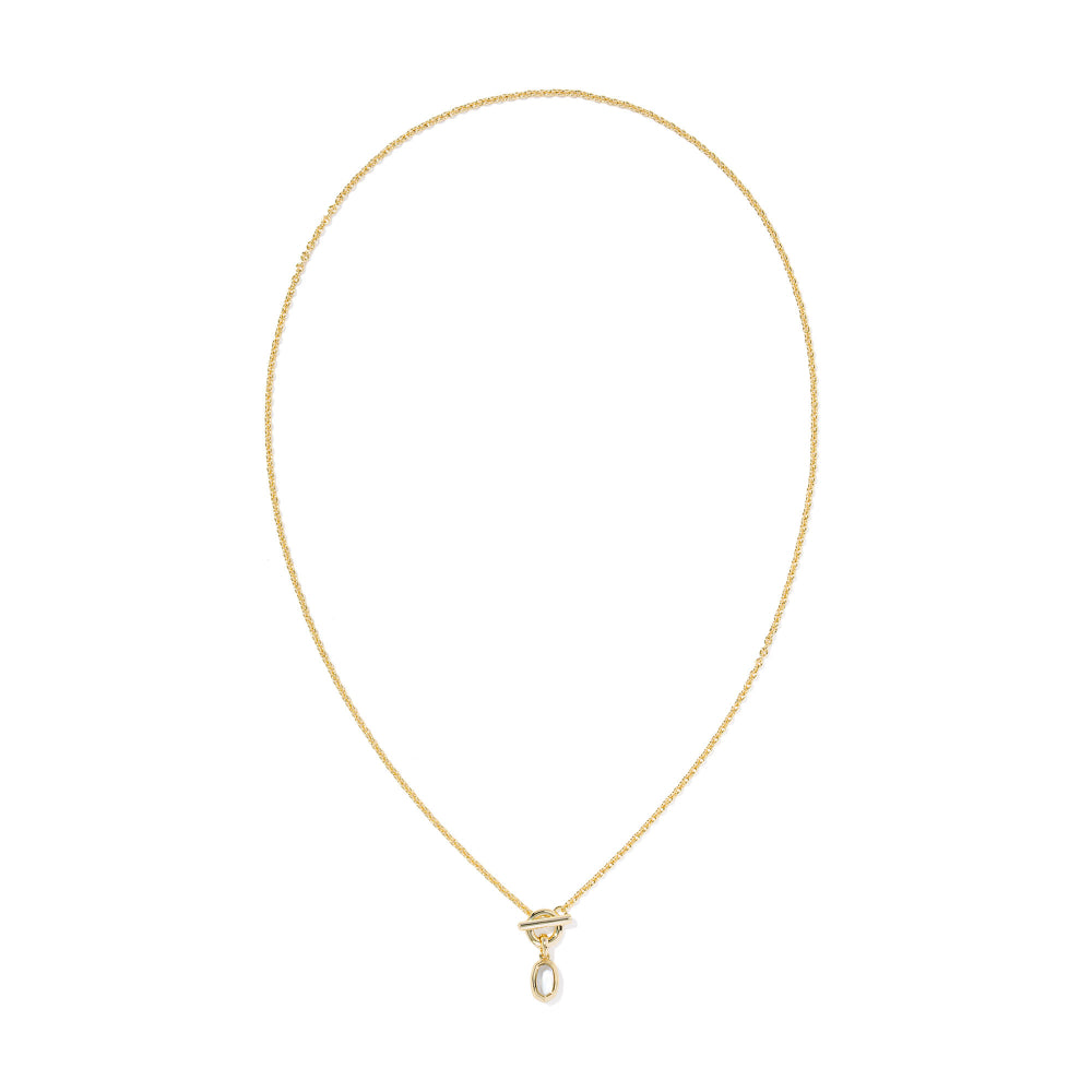 Kendra Scott Gold Mini Elisa Toggle Short Pendant Necklace