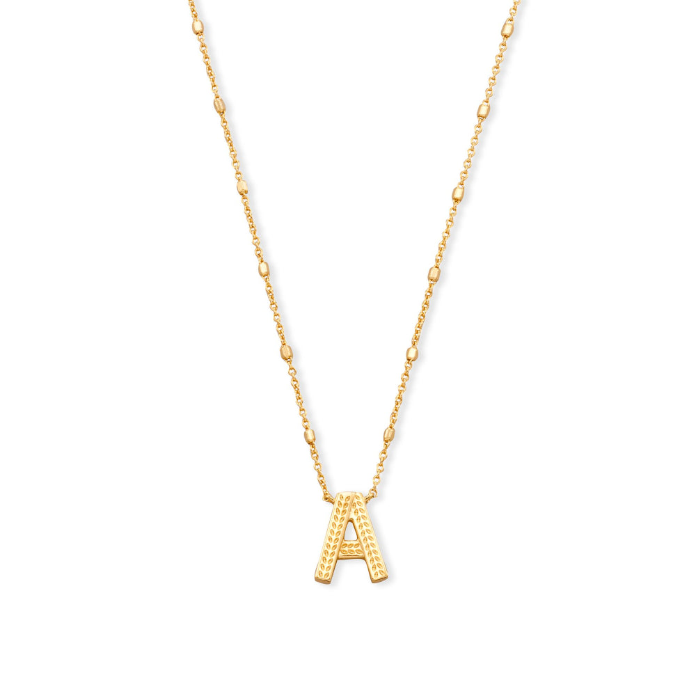 Kendra Scott Gold Letter Pendant Necklace