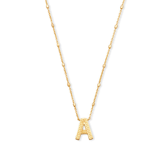 Kendra Scott Gold Letter Pendant Necklace