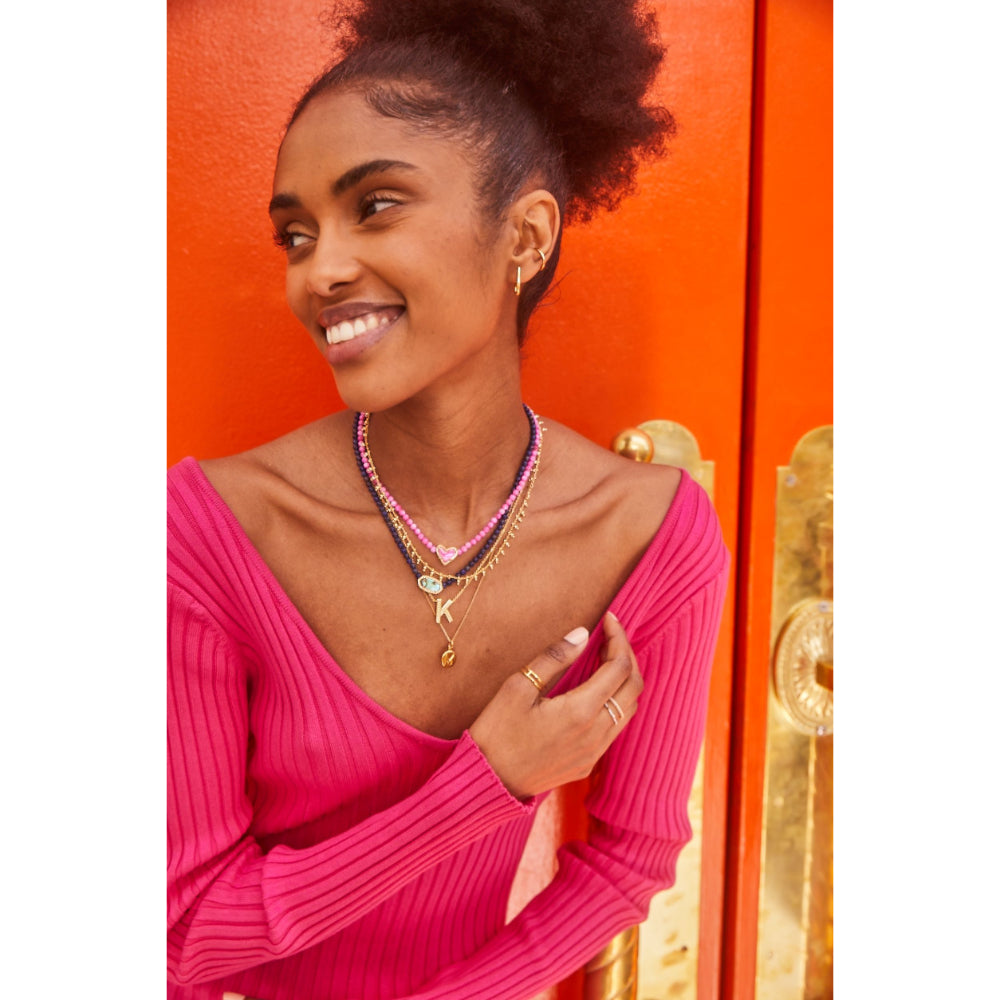 Kendra Scott Gold Letter Pendant Necklace