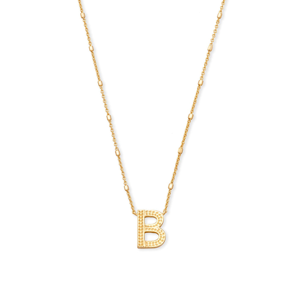 Kendra Scott Gold Letter Pendant Necklace