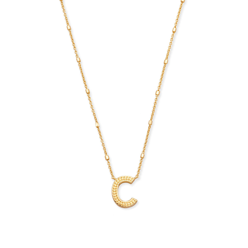 Kendra Scott Gold Letter Pendant Necklace