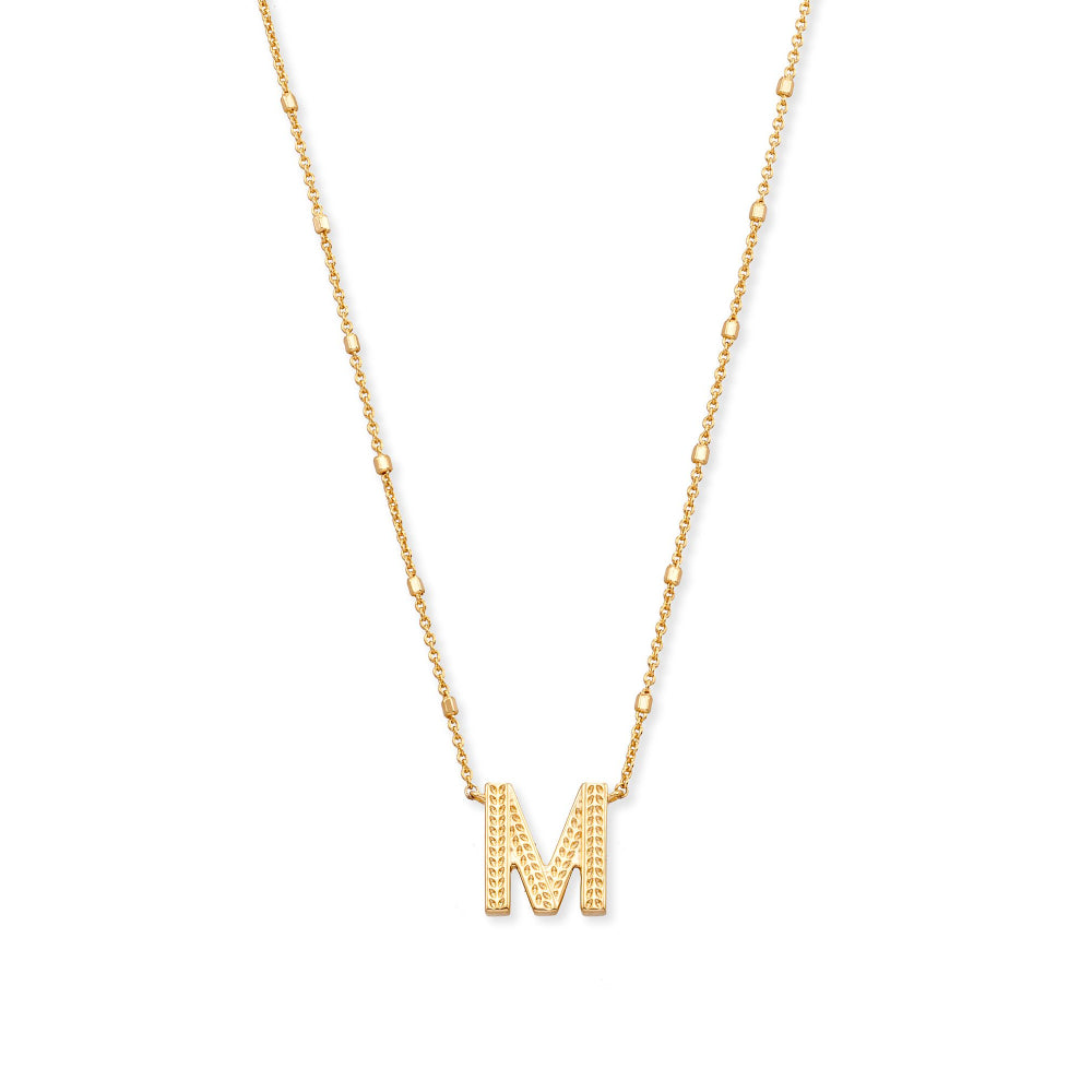 Kendra Scott Gold Letter Pendant Necklace