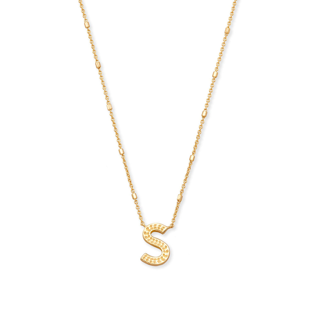 Kendra Scott Gold Letter Pendant Necklace