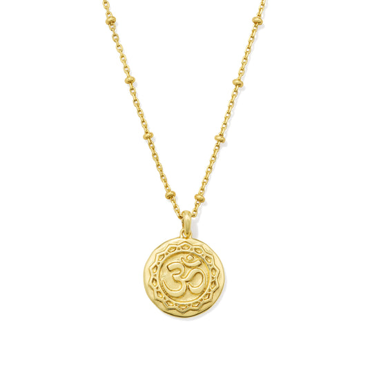 Kendra Scott OM Coin Short Pendant Necklace
