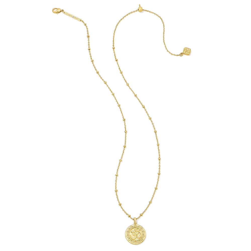 Kendra Scott OM Coin Short Pendant Necklace