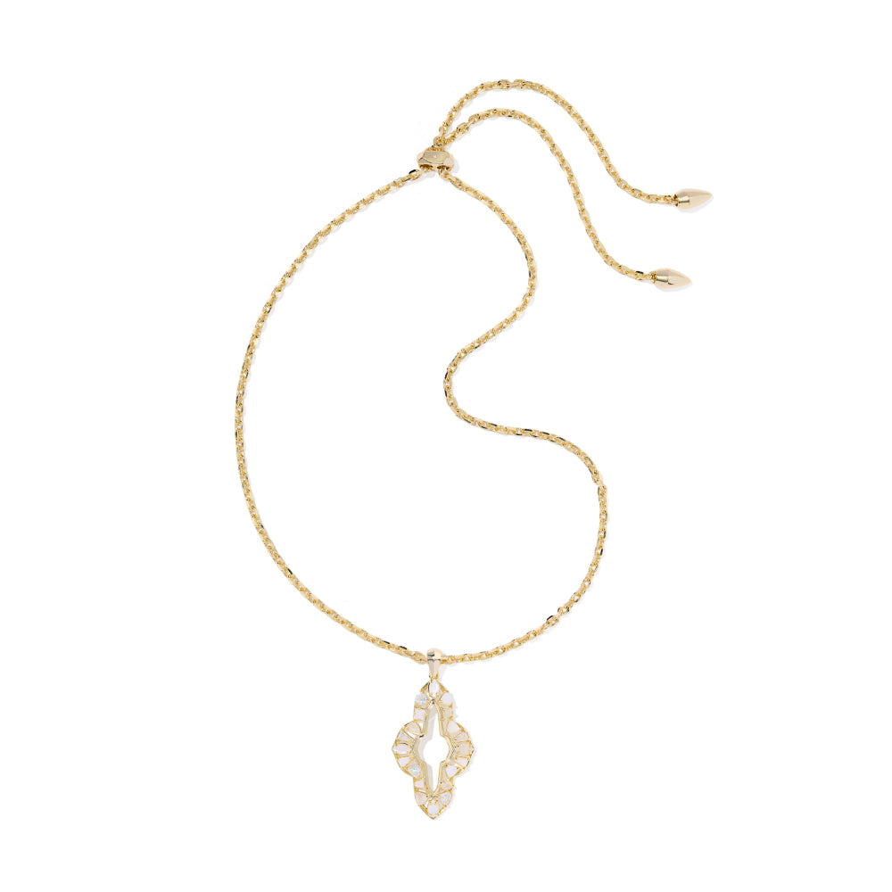 Kendra Scott Gold Abbie Crystal Long Pendant Necklace