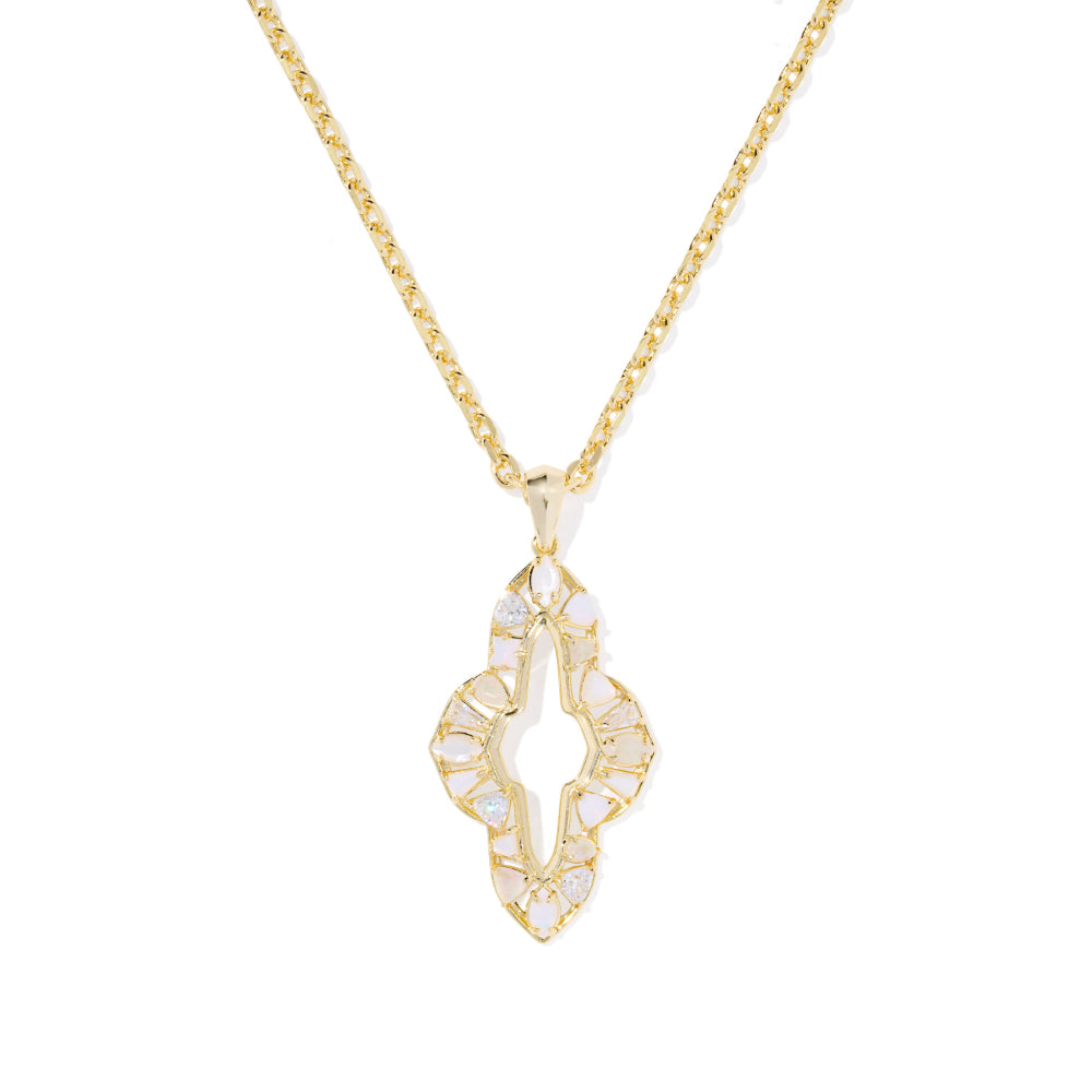 Kendra Scott Gold Abbie Crystal Long Pendant Necklace