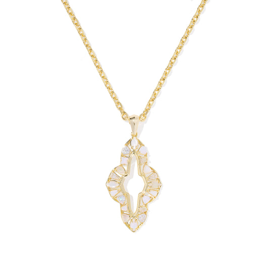 Kendra Scott Gold Abbie Crystal Long Pendant Necklace