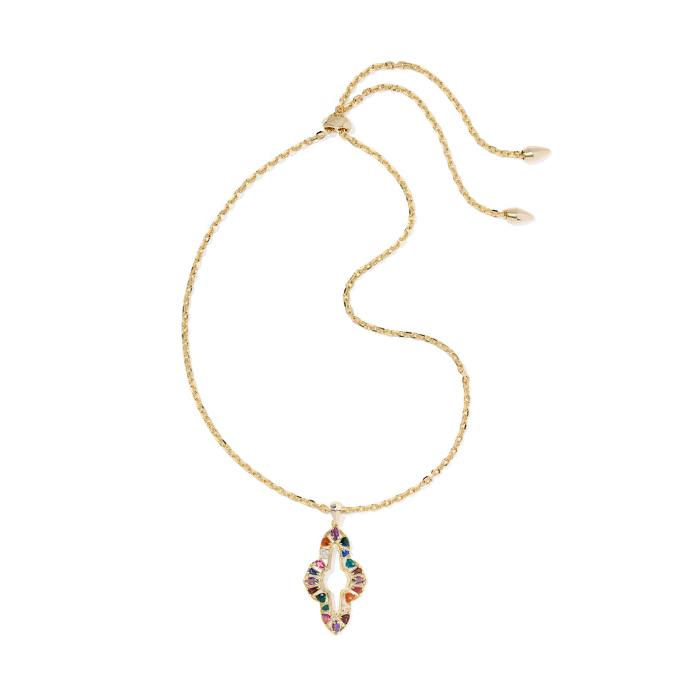 Kendra Scott Gold Abbie Crystal Long Pendant Necklace