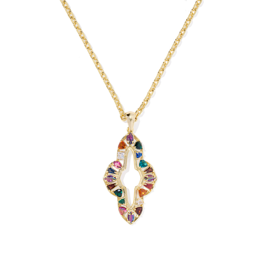 Kendra Scott Gold Abbie Crystal Long Pendant Necklace