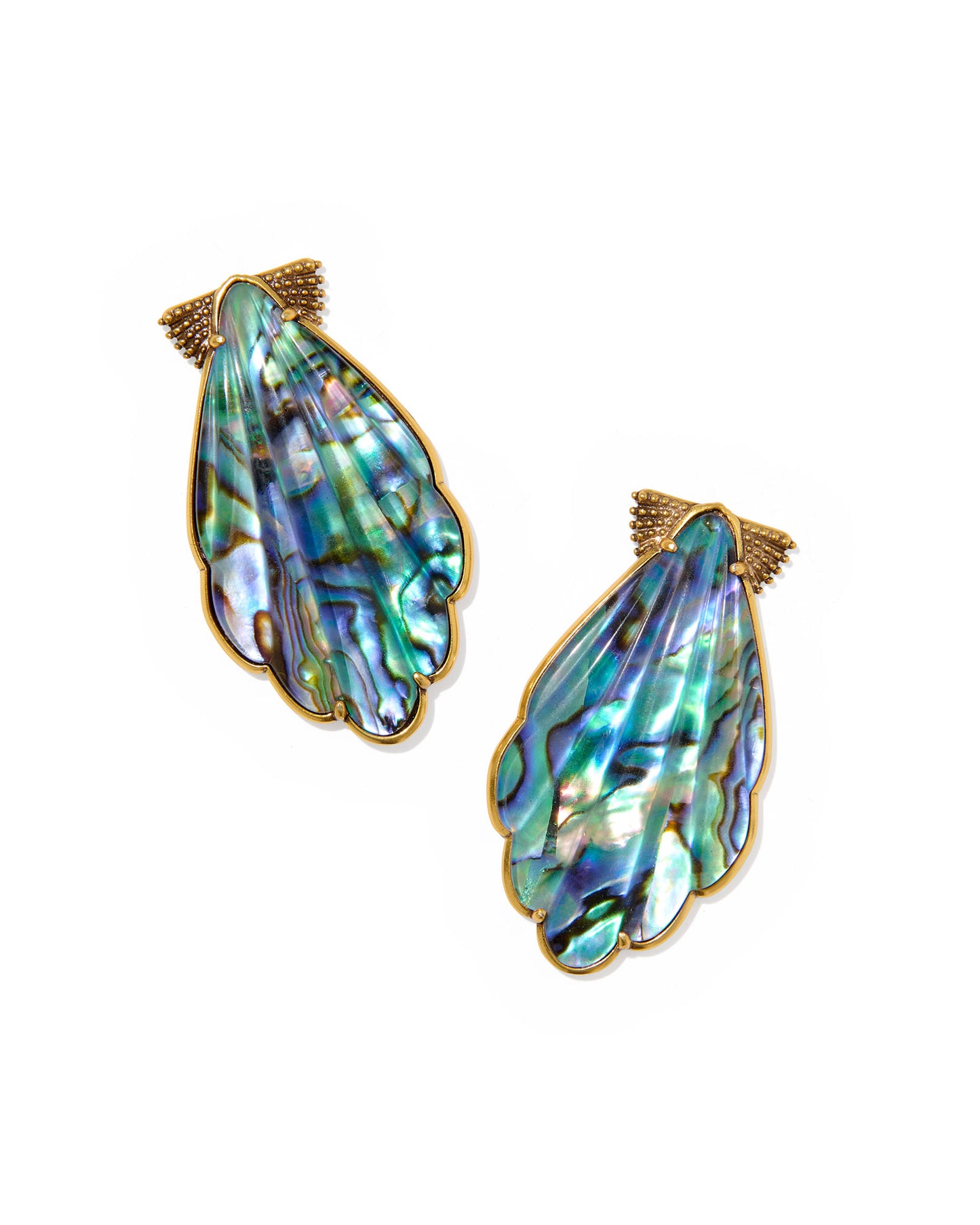 Kendra Scott Vintage Gold Alexa Statement Earrings