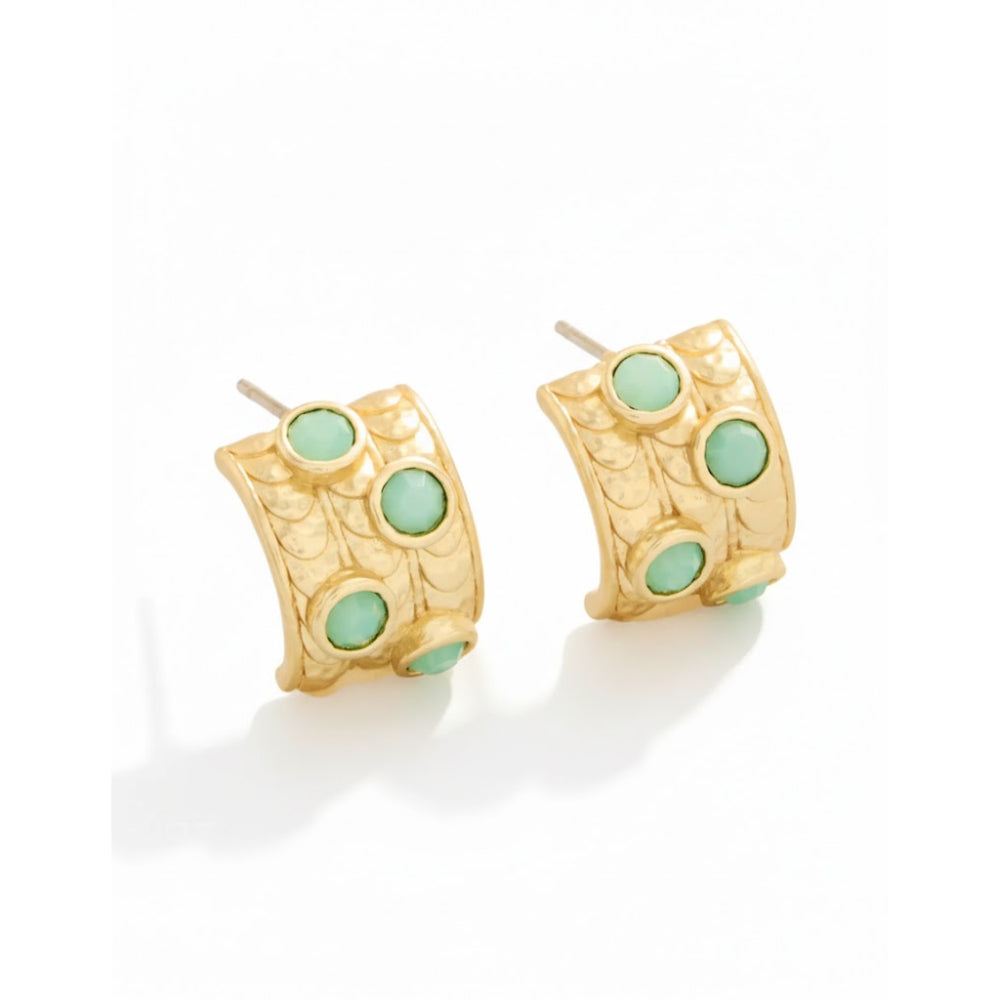 Spartina Karissa Hoop Earrings - Sea Foam