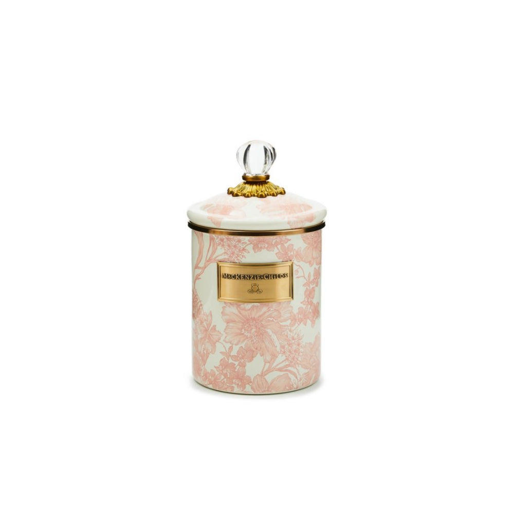 MacKenzie-Childs Rosy English Garden Canister