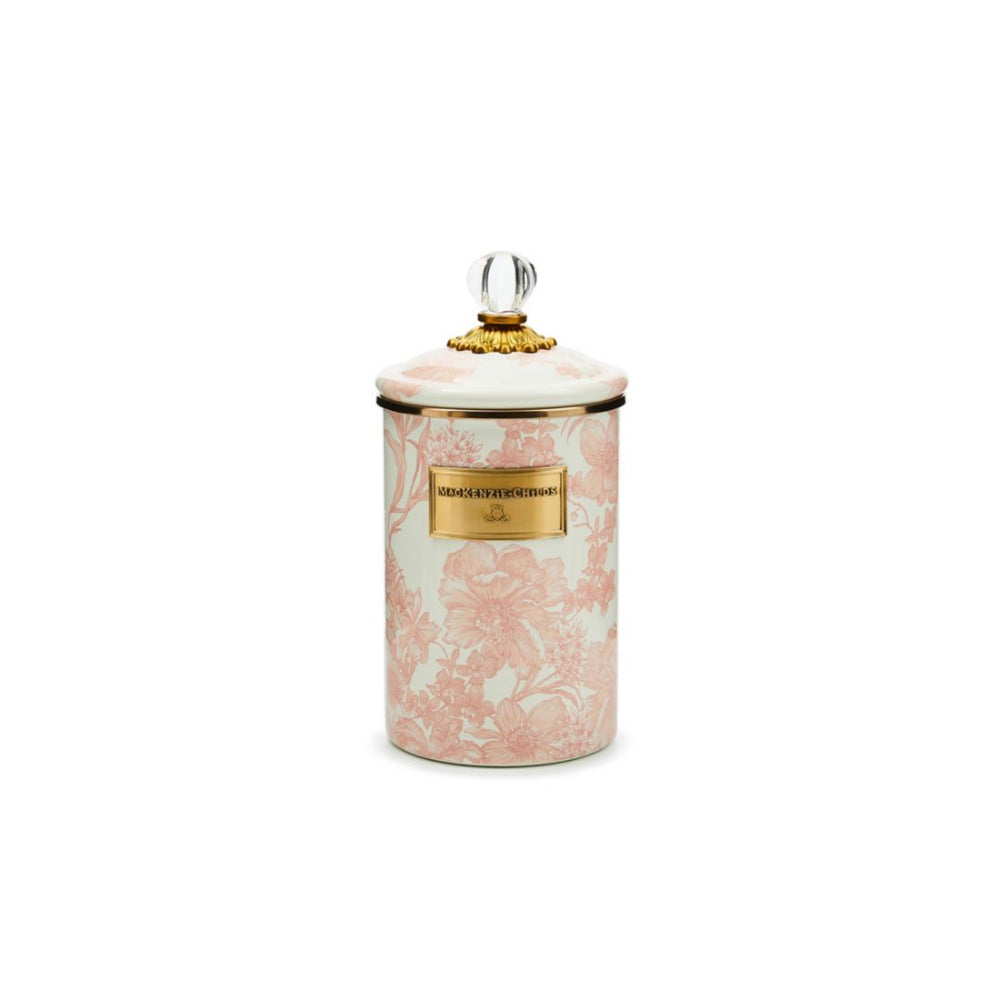 MacKenzie-Childs Rosy English Garden Canister
