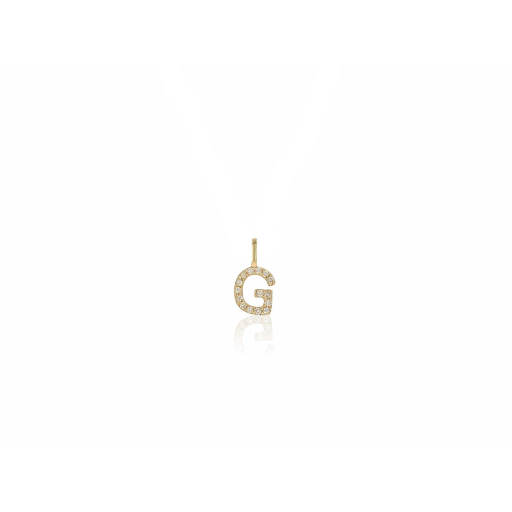Rachel Reid 14k Diamond Letter Charm