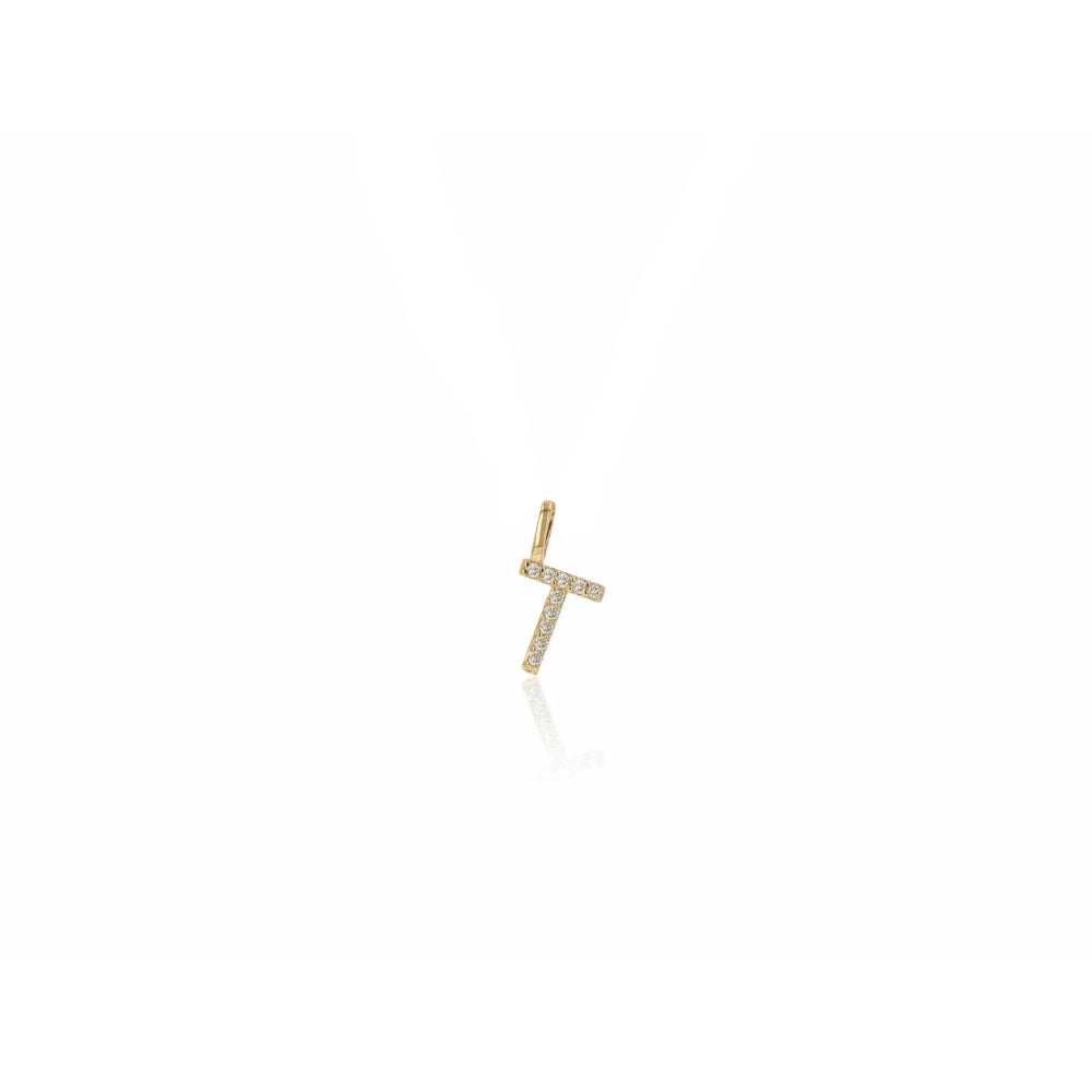 Rachel Reid 14k Diamond Letter Charm