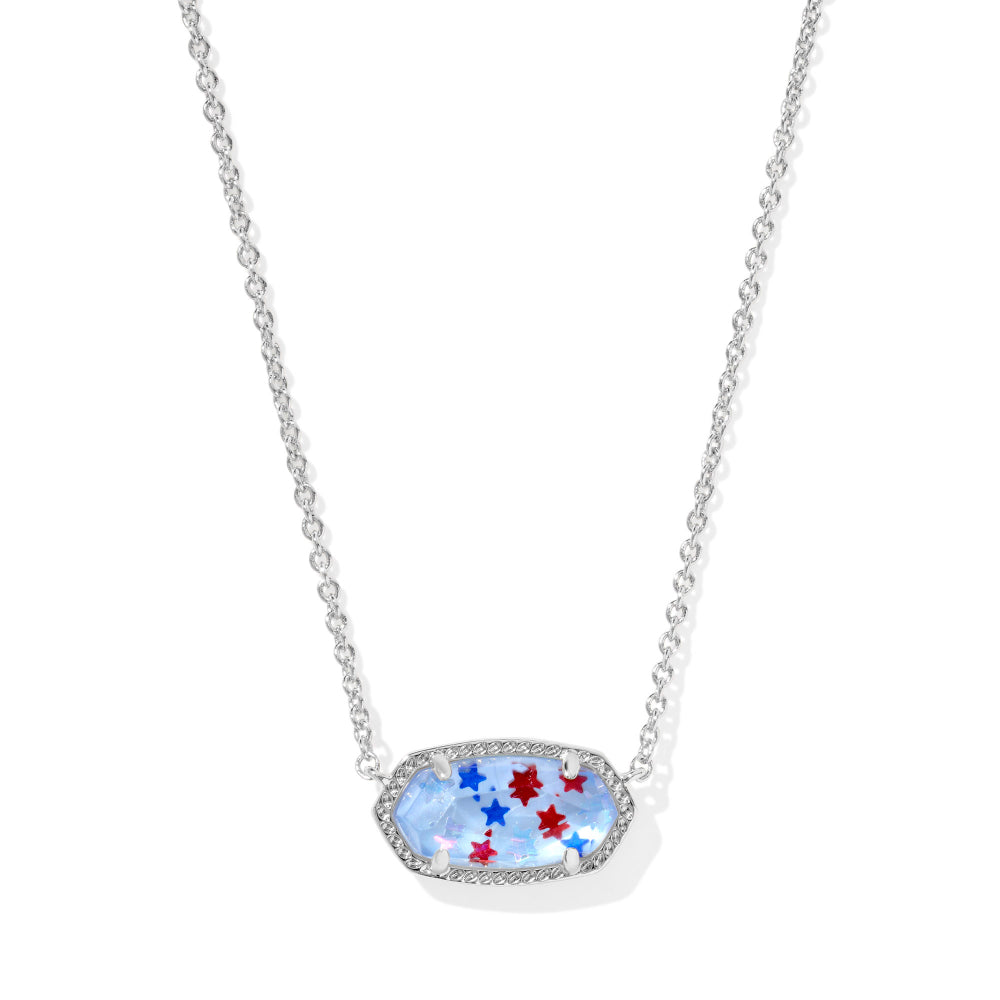 Kendra Scott Elisa Necklace - Red White & Blue Illusion