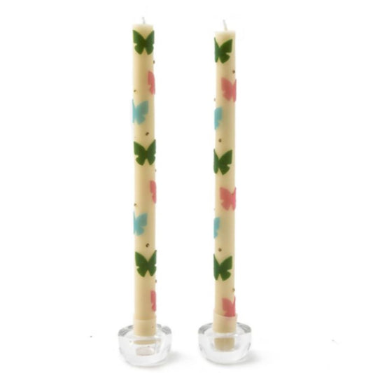 MacKenzie-Childs Butterfly Dinner Candles - Pastel - Set of 2