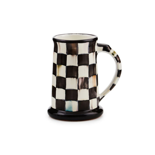 MacKenzie-Childs Courtly Check Ceramic Beer Mug