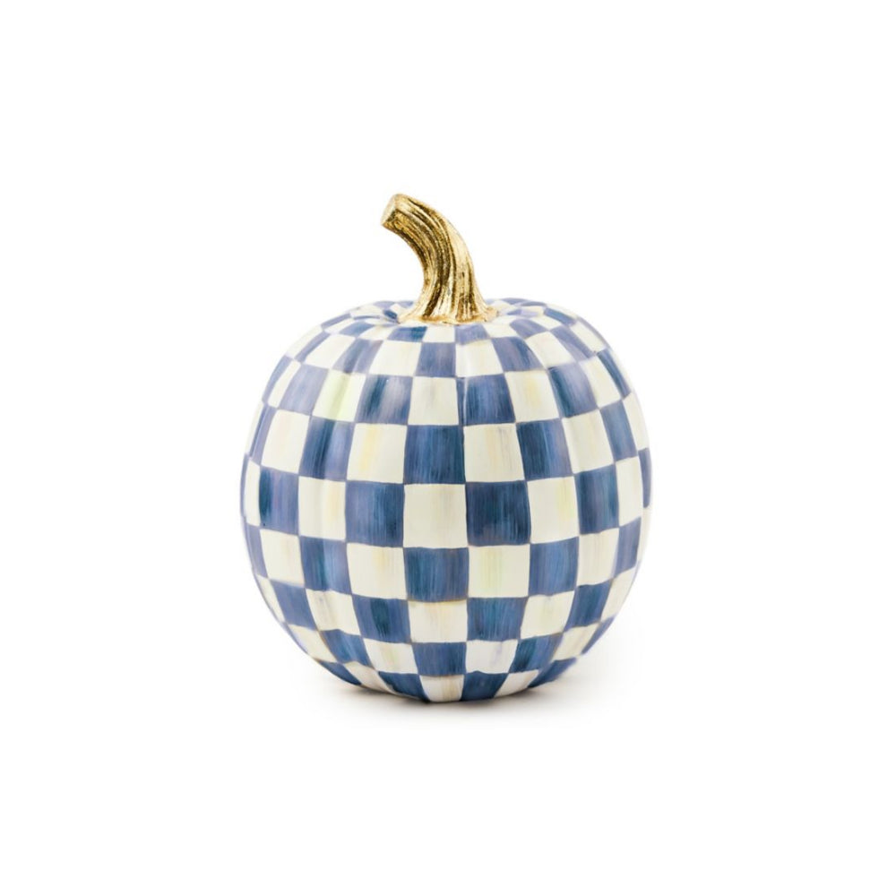MacKenzie-Childs Royal Check Pumpkin