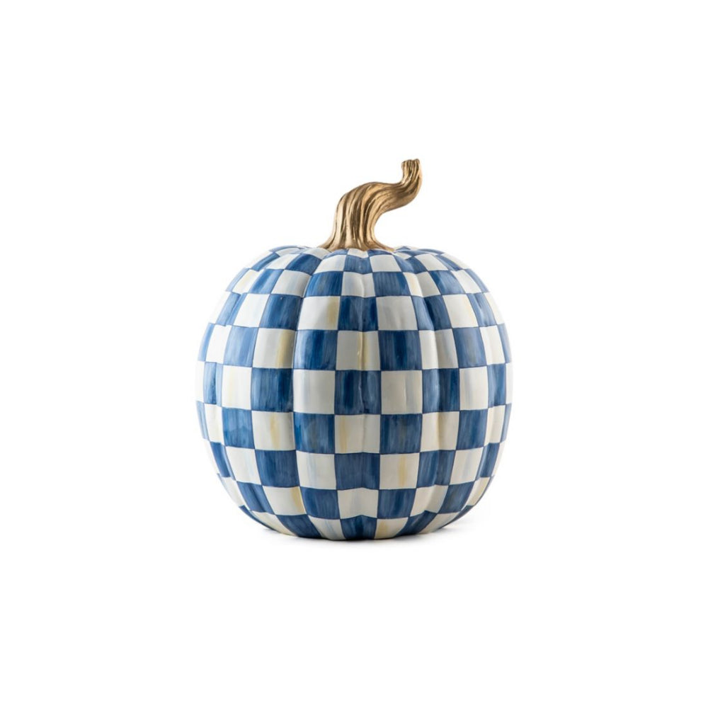MacKenzie-Childs Royal Check Pumpkin