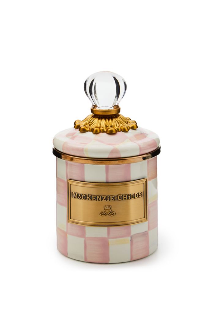 MacKenzie-Childs Rosy Check Canister