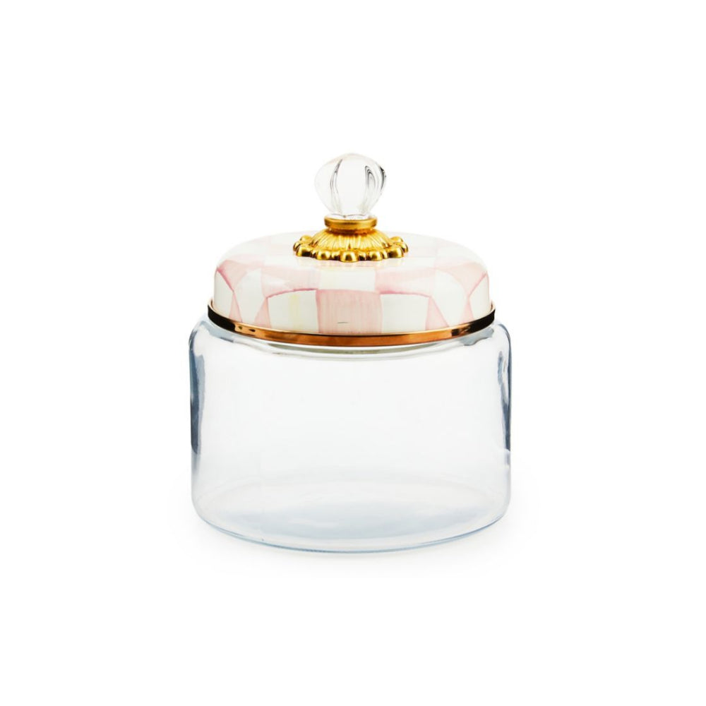 MacKenzie-Childs Rosy Check Kitchen Canister