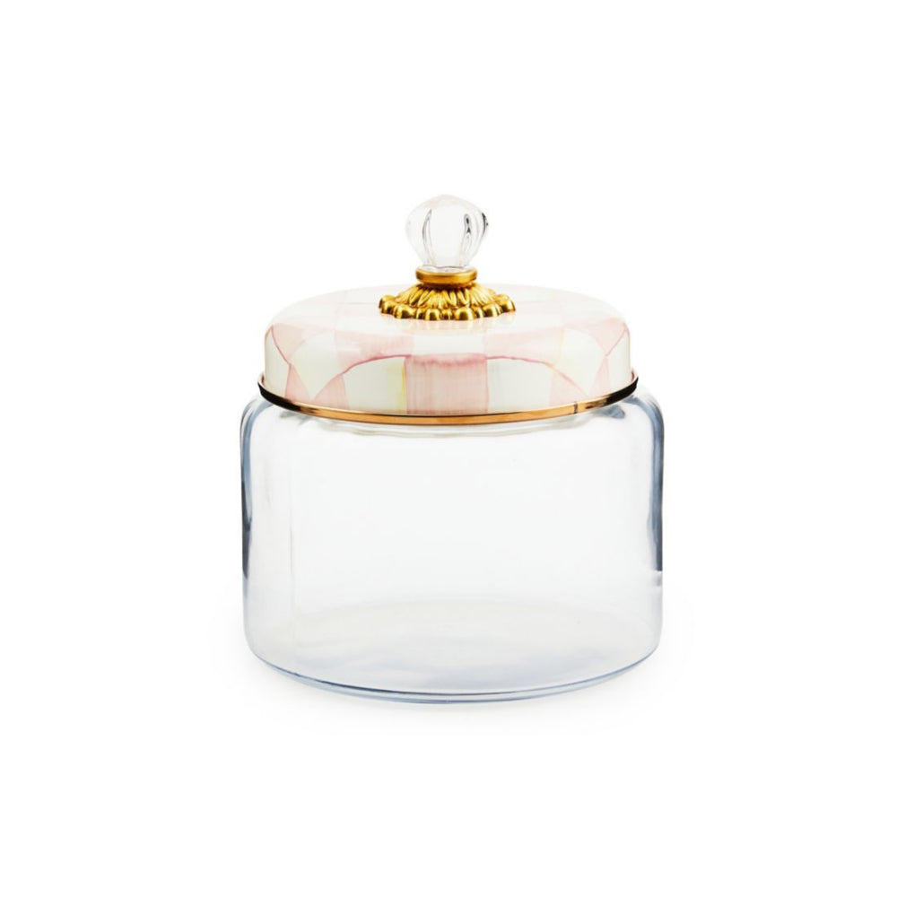 MacKenzie-Childs Rosy Check Kitchen Canister