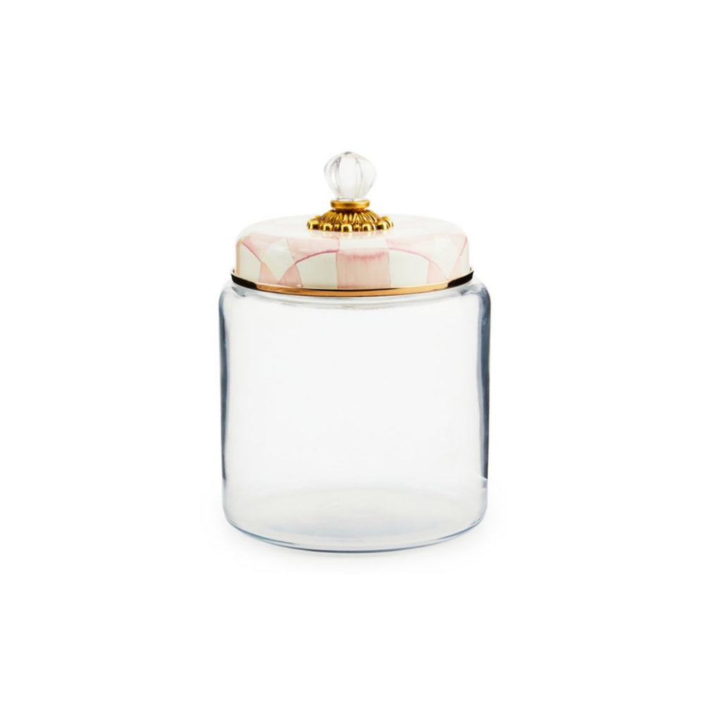 MacKenzie-Childs Rosy Check Kitchen Canister