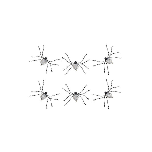 MacKenzie-Childs Crystal Beaded Spider Clips - Set of 6