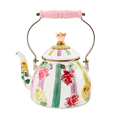 MacKenzie-Childs Garden Gala 2 Quart Tea Kettle