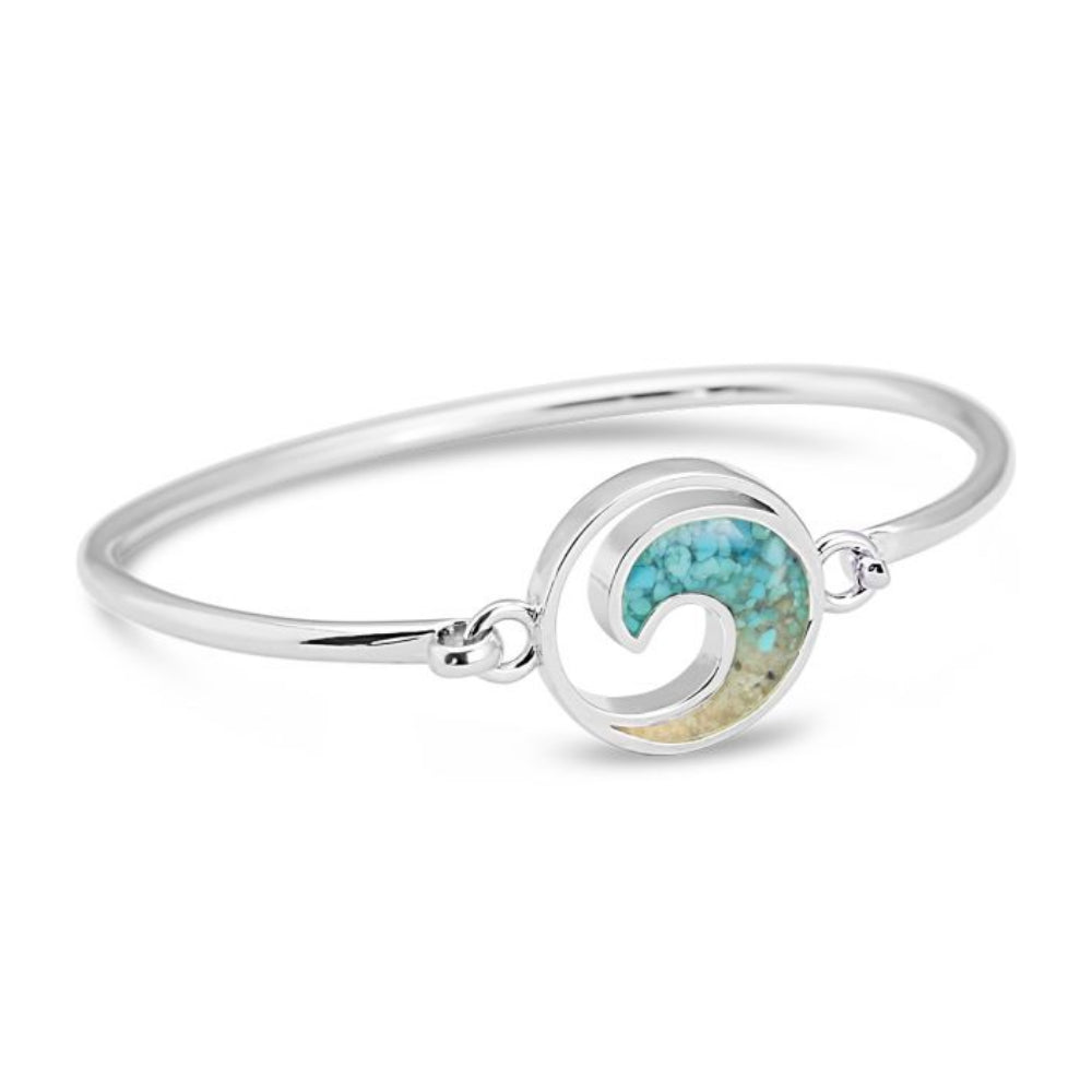 Dune Wave Bracelet - Turquoise Gradient - 7"