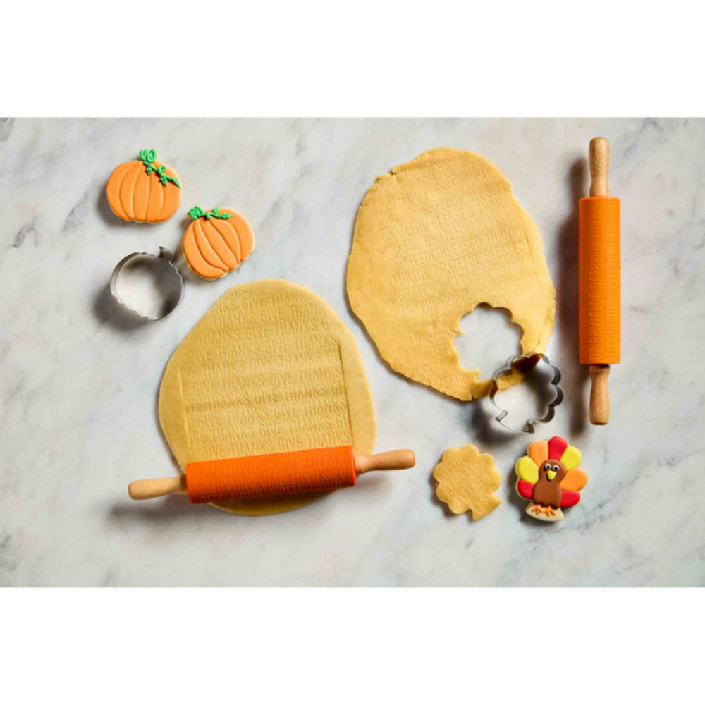 Mud Pie Give Thanks Silicone Rolling Pin