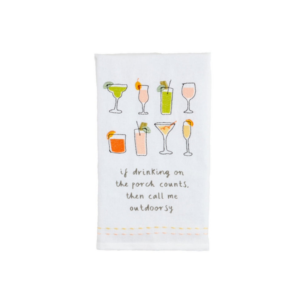 Mud Pie Porch Drinking Towels