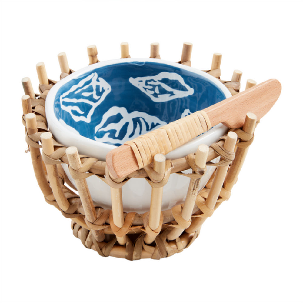 Mud Pie Sea Woven Tidbit Set
