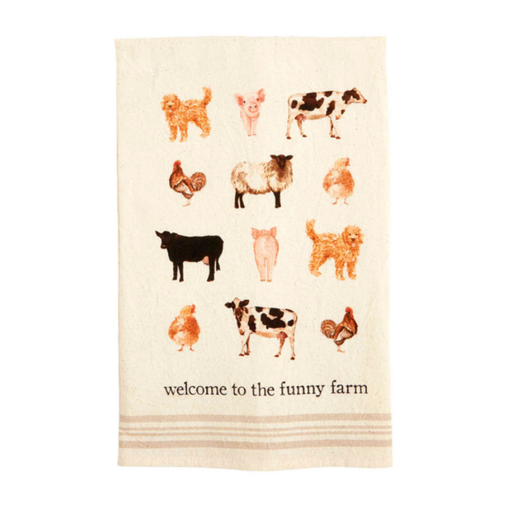 Mud Pie Farm Animal Towel
