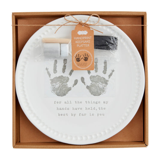 Mud Pie Handprint Keepsake Platter