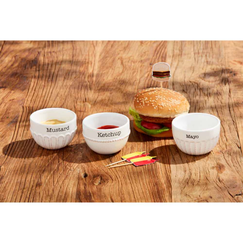 Mud Pie Grill Condiment & Toothpick Set