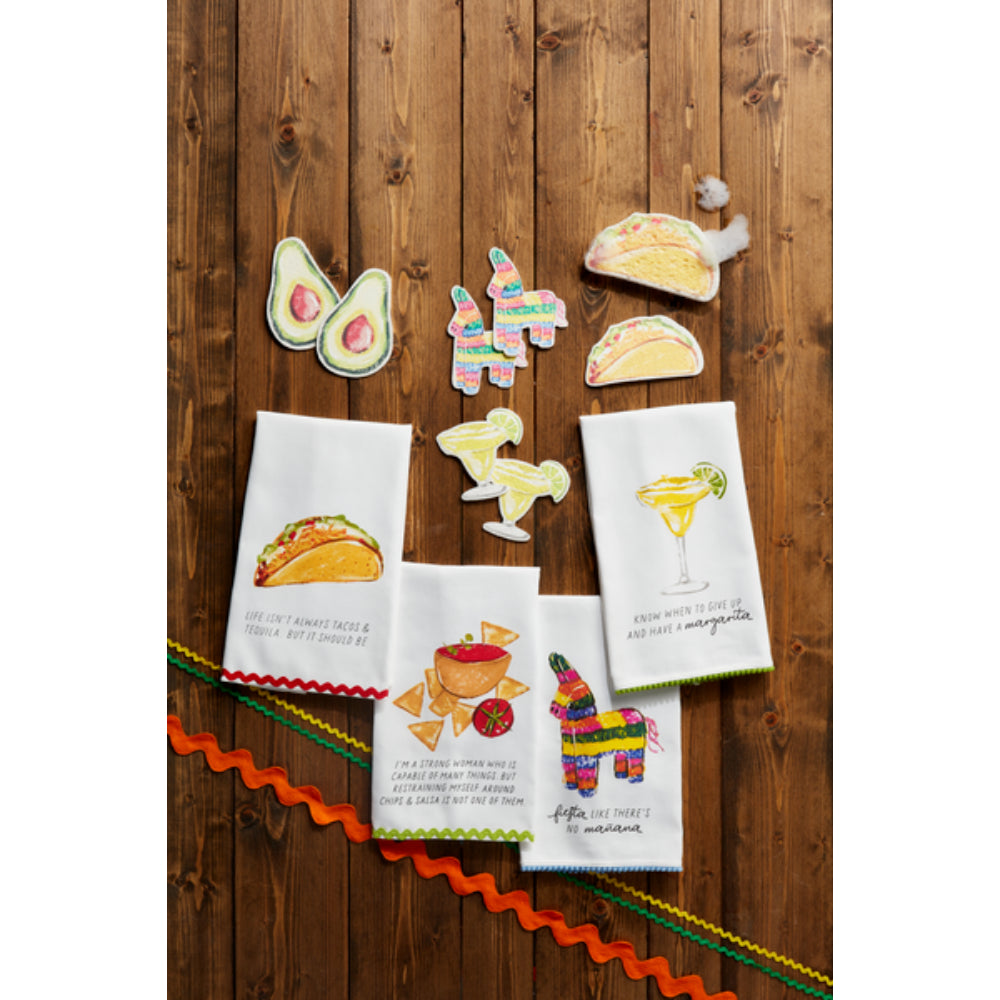 Mud Pie Fiesta Trim Towels