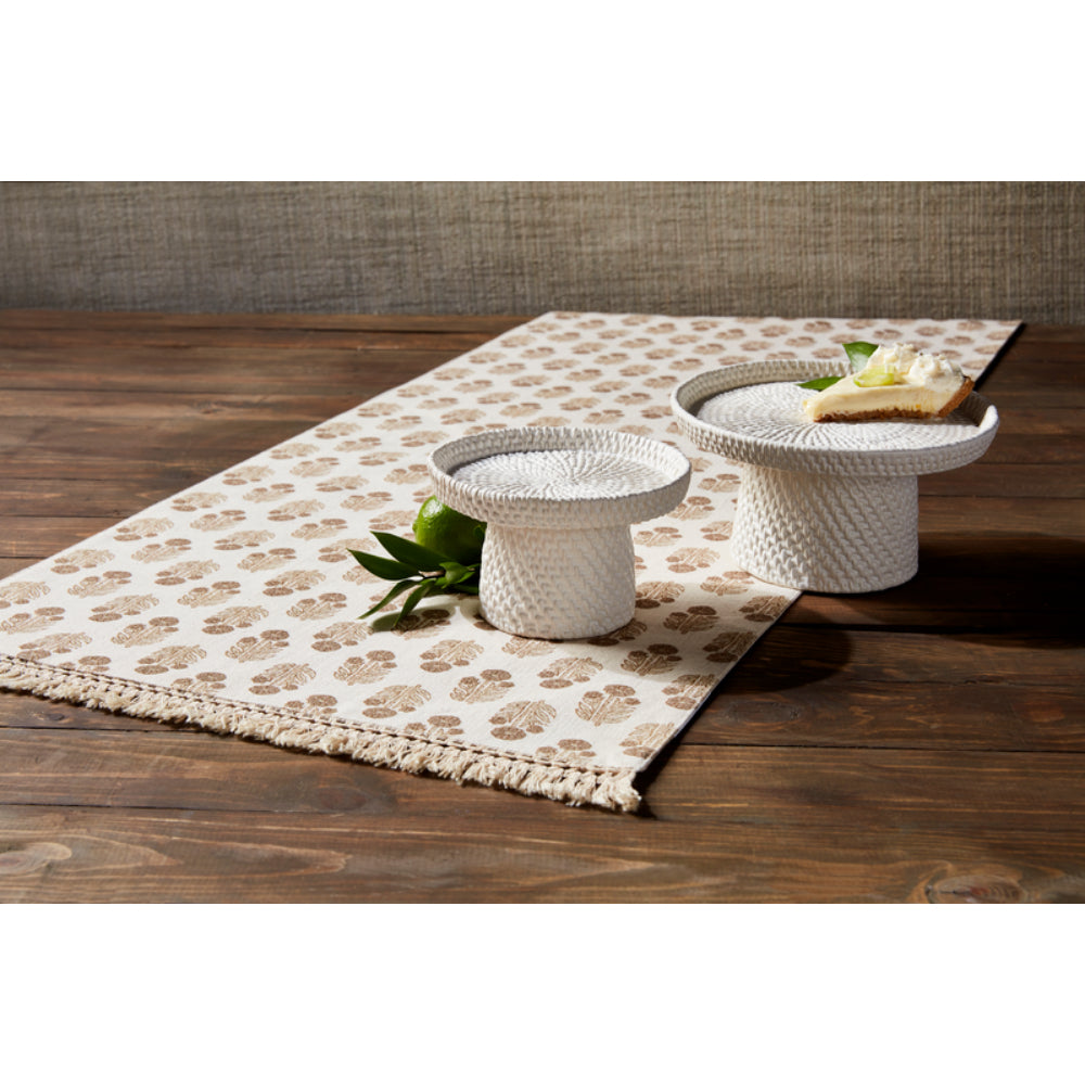 Mud Pie Block Print Table Runner