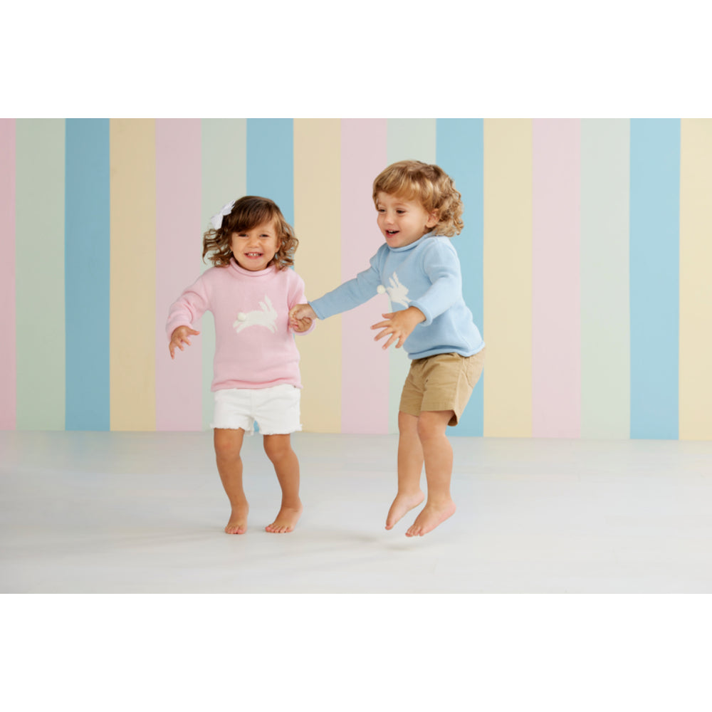 Mud Pie Blue Bunny Rollneck Sweater