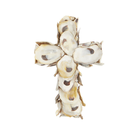 Mud Pie Small Oyster Shell Cross