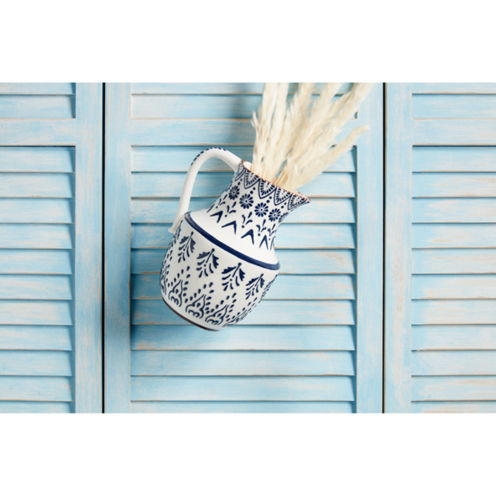 ジョンホワイト作　キュウピー Mud Pie Blue Floral Pitcher – Smyth Jewelers