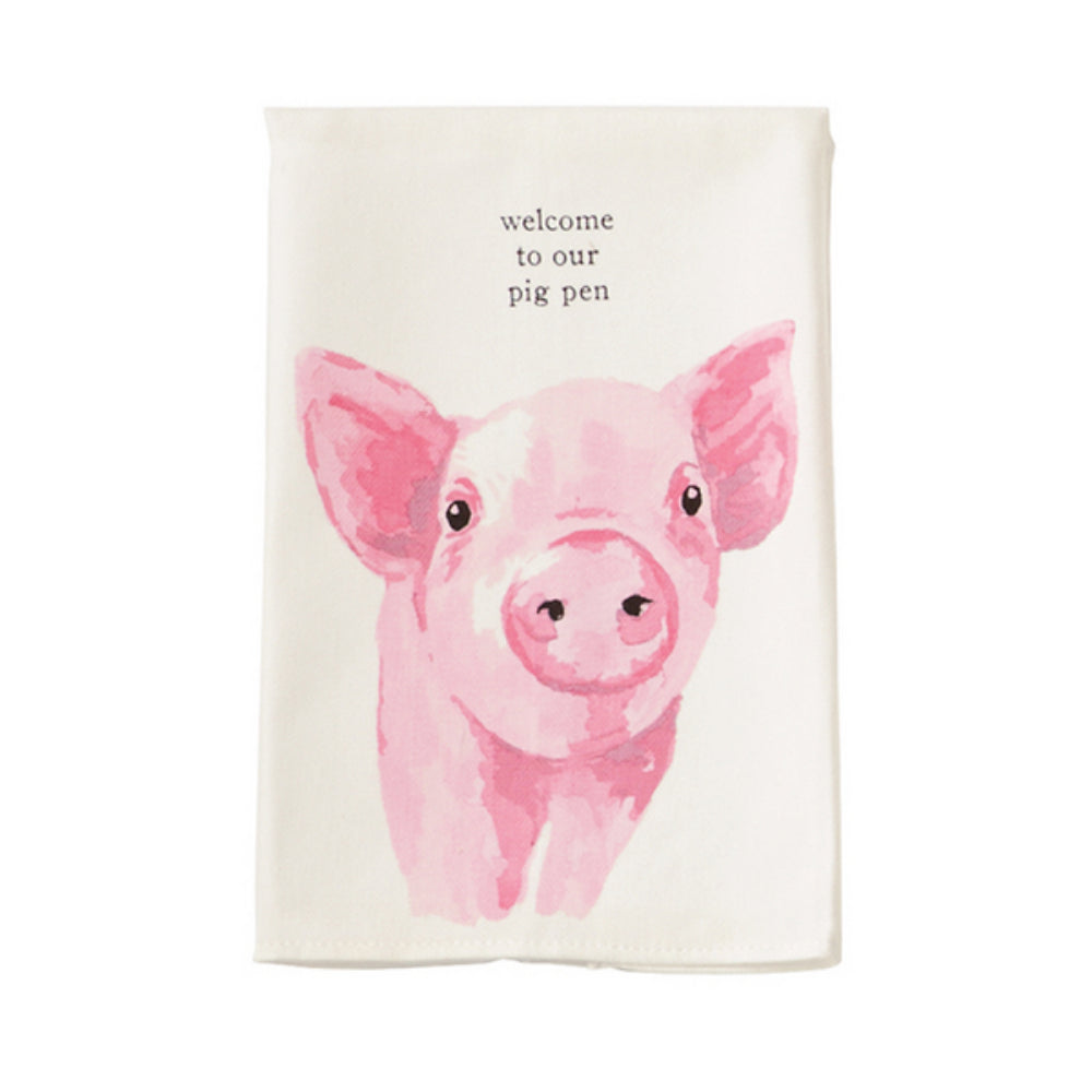 Mud Pie Farm Animal Dish Towel