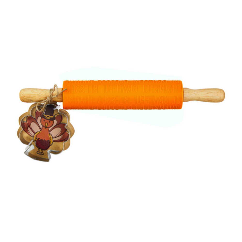 Mud Pie Give Thanks Silicone Rolling Pin