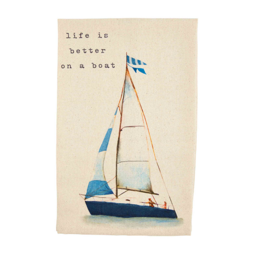 Mud Pie Watercolor Beach Hand Towel