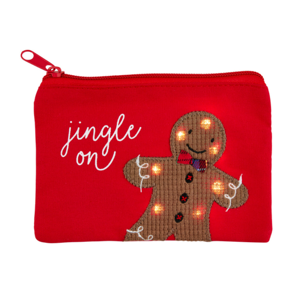Mud Pie Christmas Light-Up Pouch